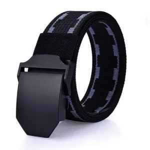 125cm Men Nylon Army Tactical Belt Durable Outdoor Sports Casual Automatic Buckle Pants Strap