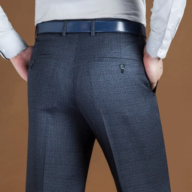 29-44 Men Business Suit Baggy Dress Pants Spring Autumn Male Casual Classic 8 Colors Regular Fit Office Formal Long Trousers