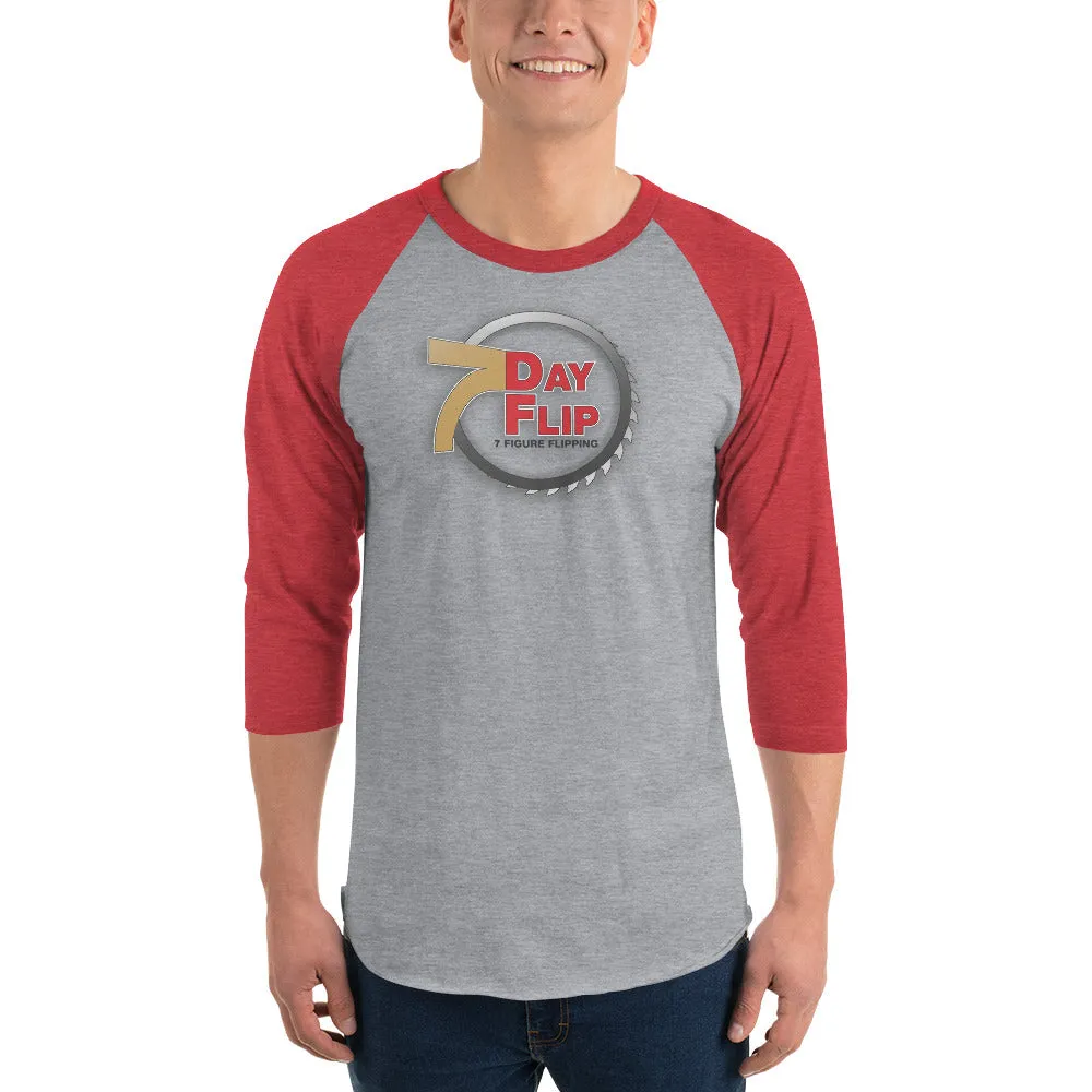 7 Day Flip Unisex 3/4 Sleeve Raglan Shirt