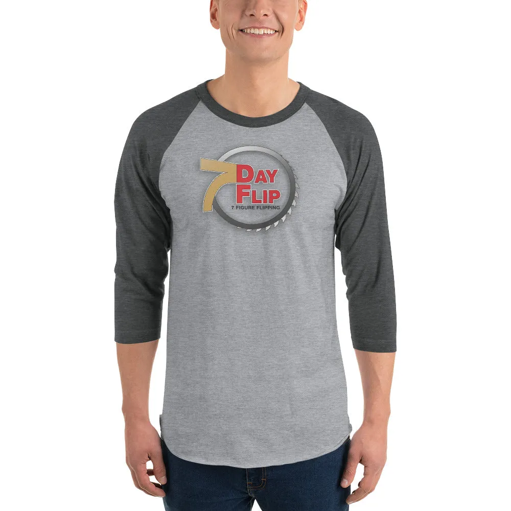 7 Day Flip Unisex 3/4 Sleeve Raglan Shirt