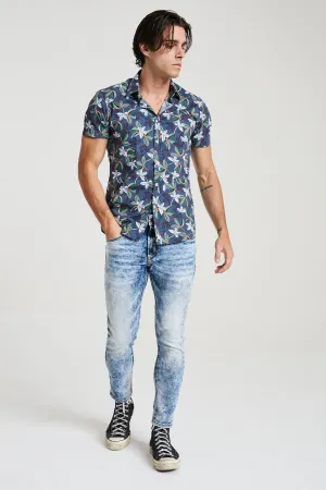 Acid Wash Blue Jeans