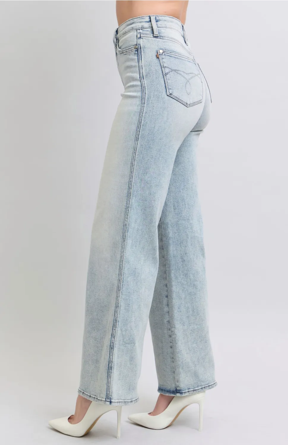 Acid Wash Wide Leg