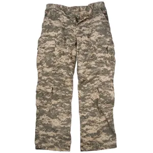 ACU Digital Camo - Tactical Vintage Paratrooper BDU Pants Fatigues - Heavyweight Poly/Cotton - Zipper Fly