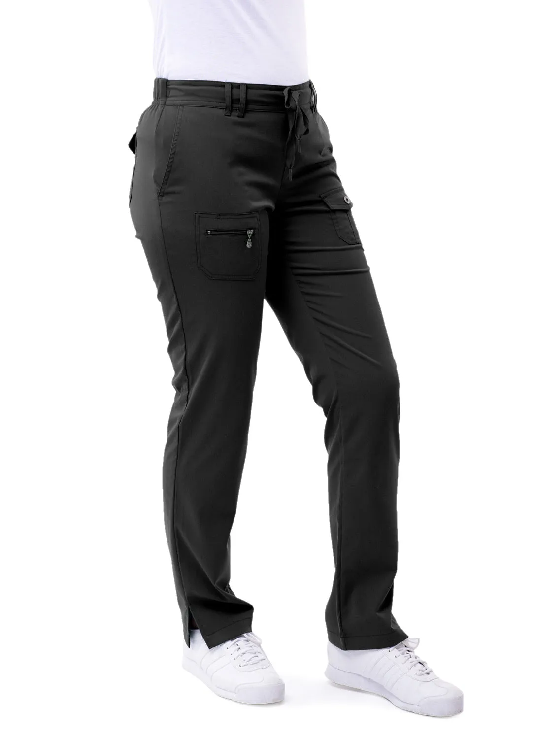 Adar Women's Slim Fit 6 Pocket Pant(Petite)