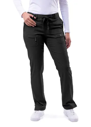 Adar Women's Slim Fit 6 Pocket Pant(Petite)