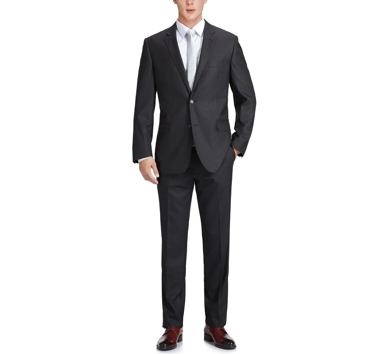 Alessandro Vitello by Renoir 2-Button Slim Fit Notch Lapel Wool Suit 555-3