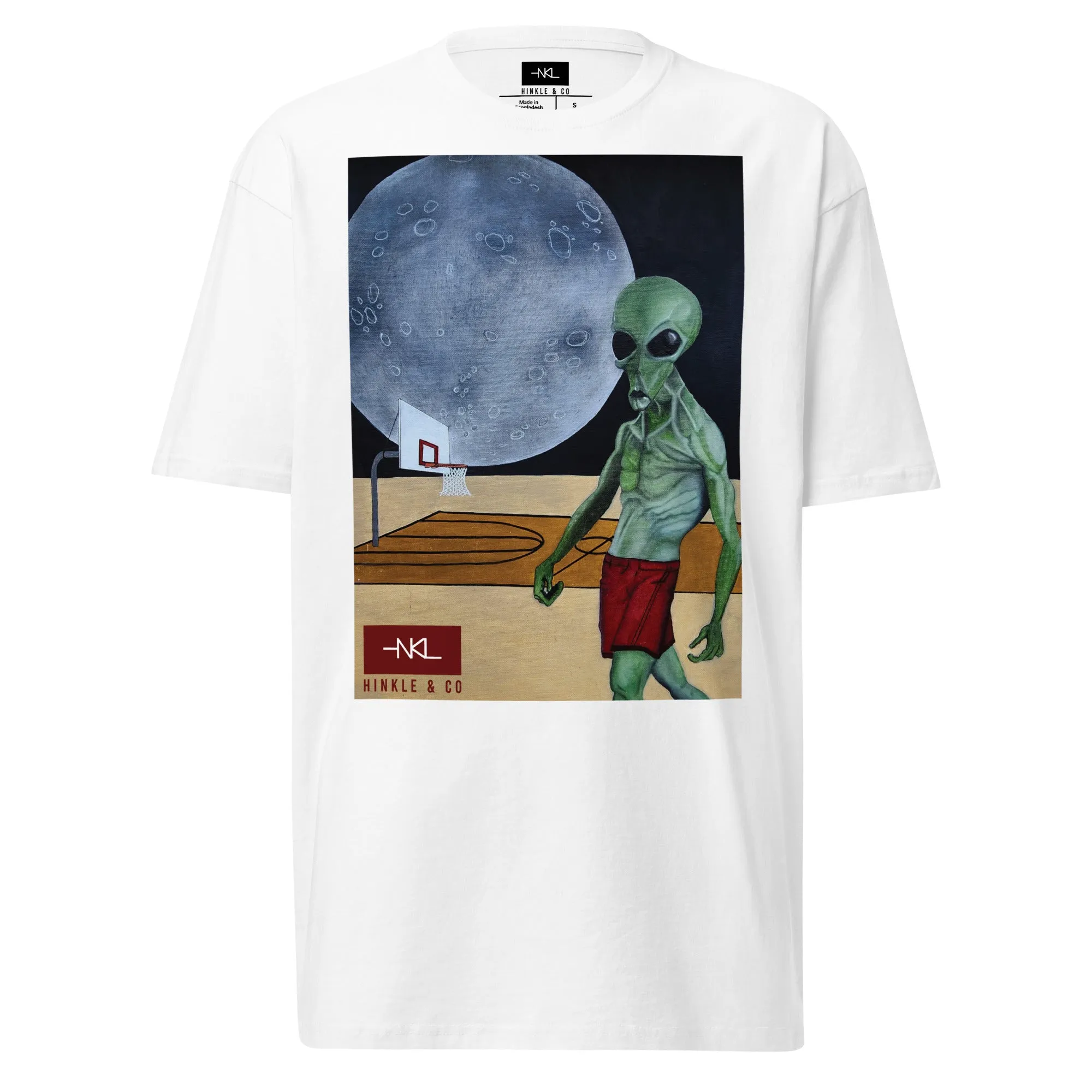 Alien Hoops T-Shirt | Cosmic Street Ballin'