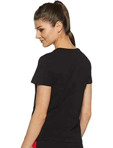 Amazon Brand - Symbol Women's plain regular fit short sleeve Cotton T-Shirt (Pack of 3) (RN-PO3-COMBO24_Black, Red &Lavendar_M)