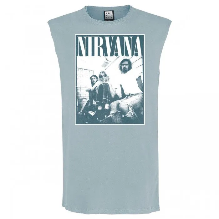 Amplified Mens Group Shot Nirvana Sleeveless Tank Top