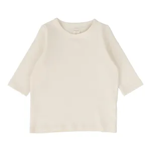 Analogie Girls T-Shirt Three Quarter Sleeve - Natural (Denim Tencel Collection)