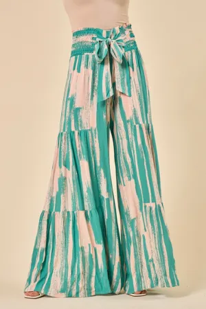 Aqua Splash Wide Leg Pants