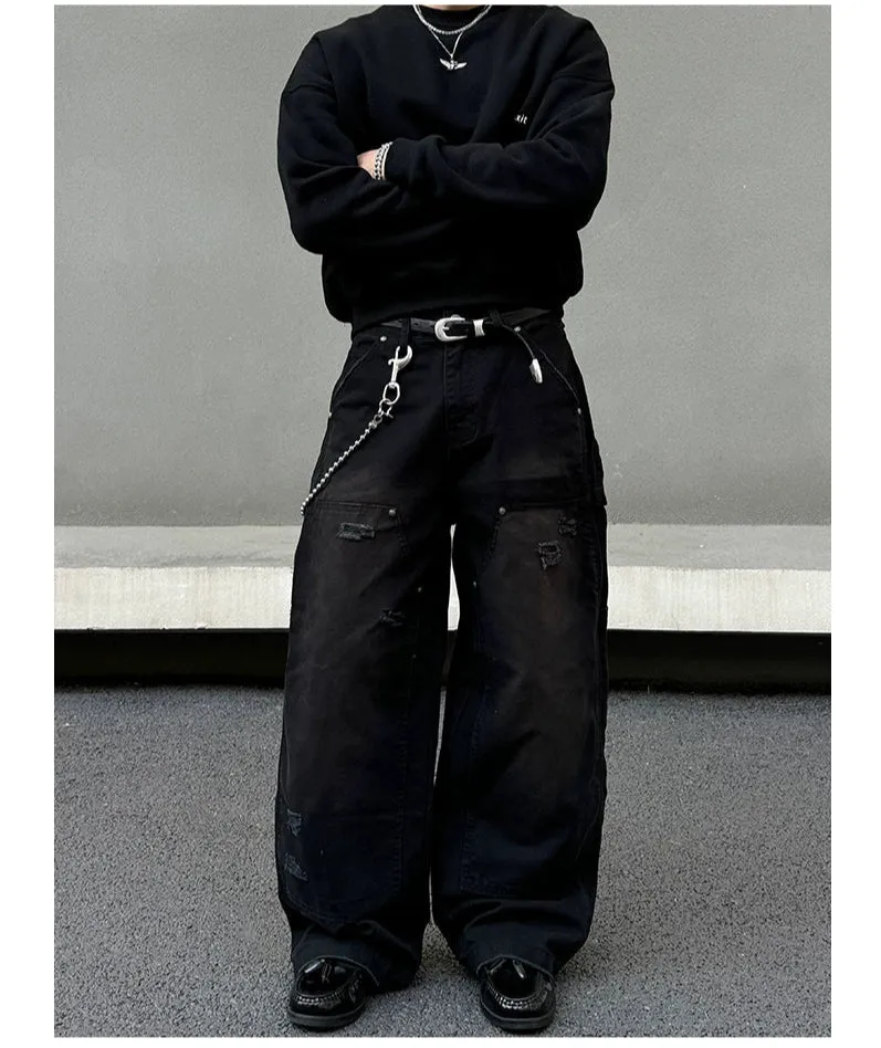 Baggy Wide-Leg Pants