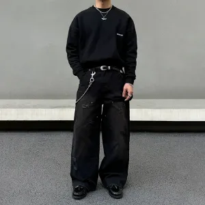 Baggy Wide-Leg Pants