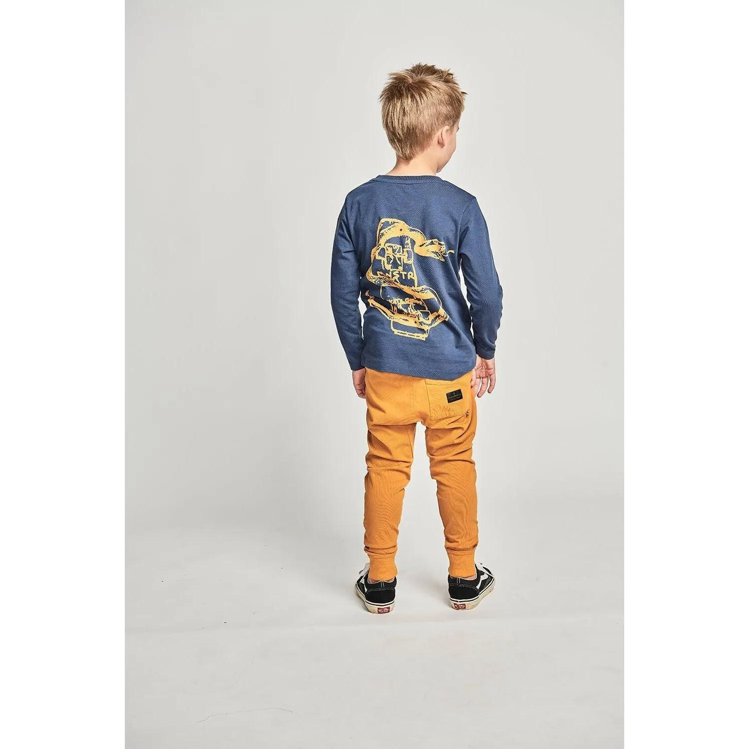 Band Of Snake Ls Tee - Dk Denim