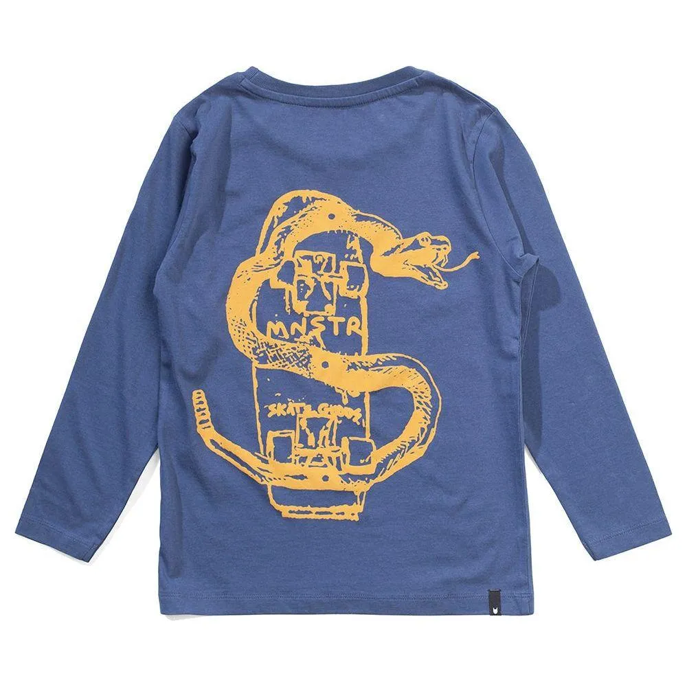 Band Of Snake Ls Tee - Dk Denim