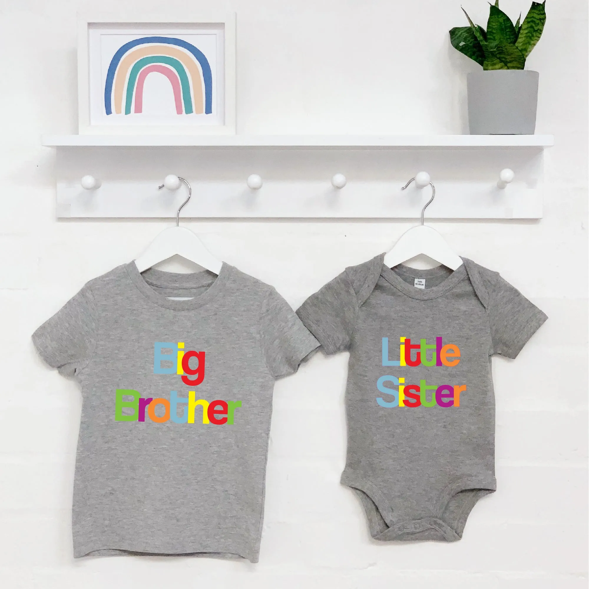 Big Bro Lil Bro / Big Sis Lil Sis Multicoloured Set
