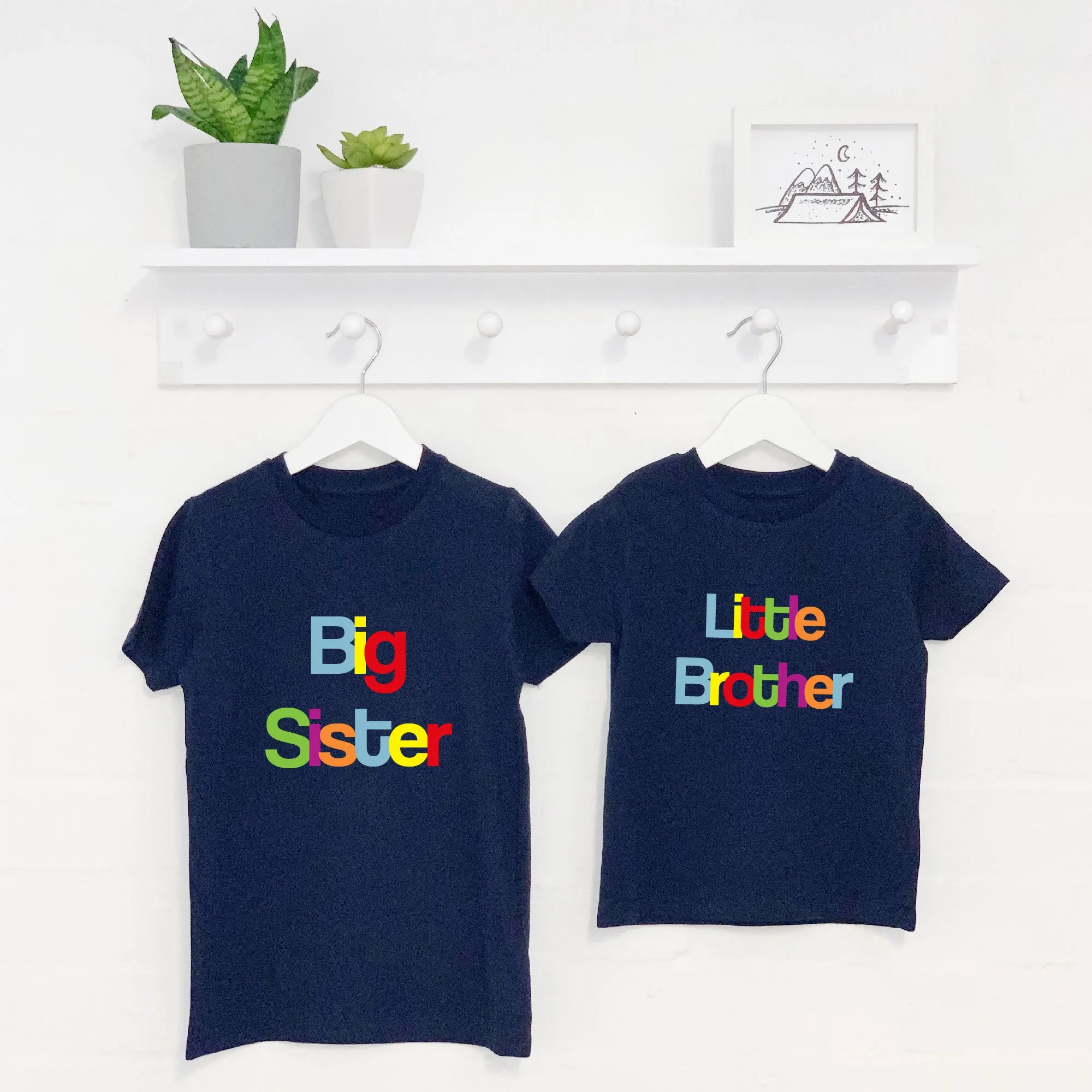 Big Bro Lil Bro / Big Sis Lil Sis Multicoloured Set