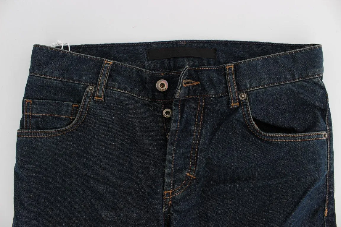 Blue Cotton Stretch Regular Fit jeans