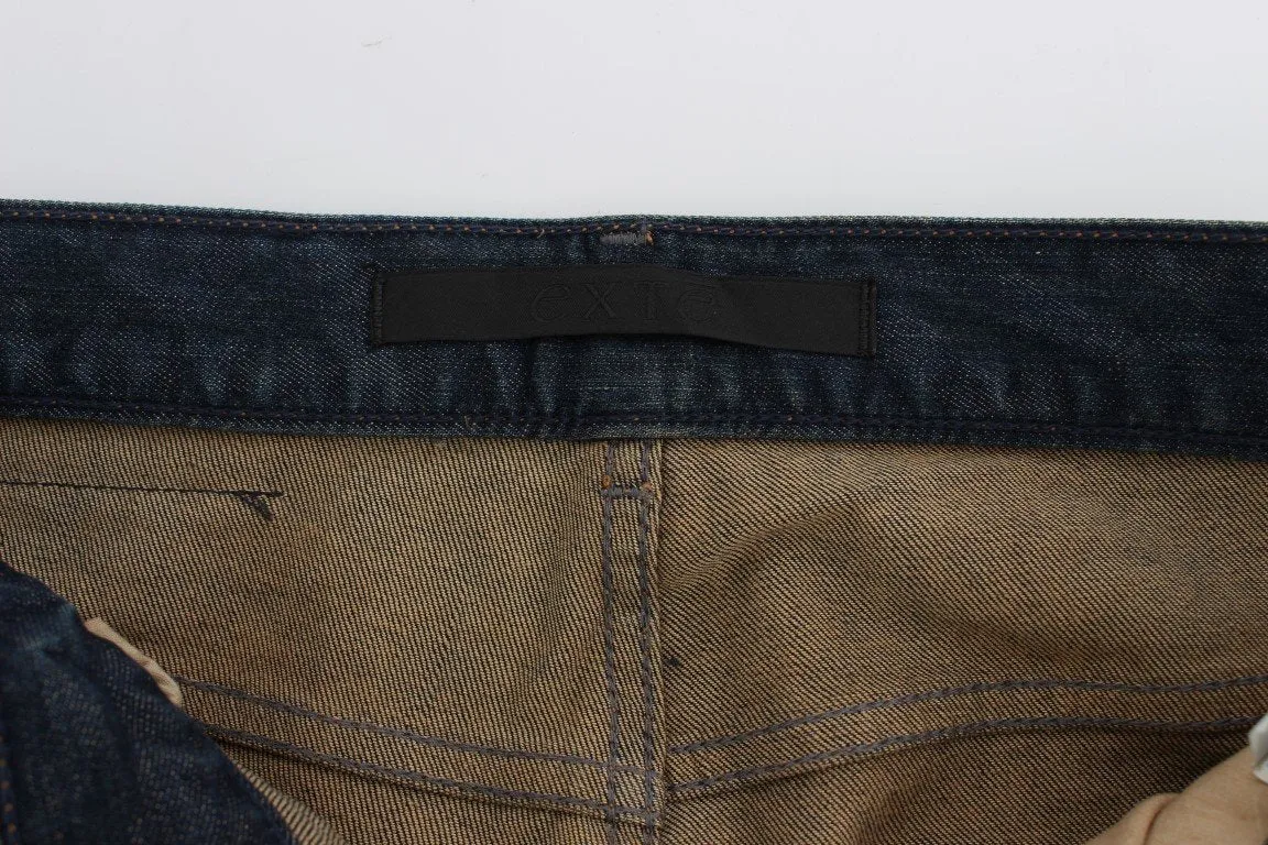 Blue Cotton Stretch Regular Fit jeans