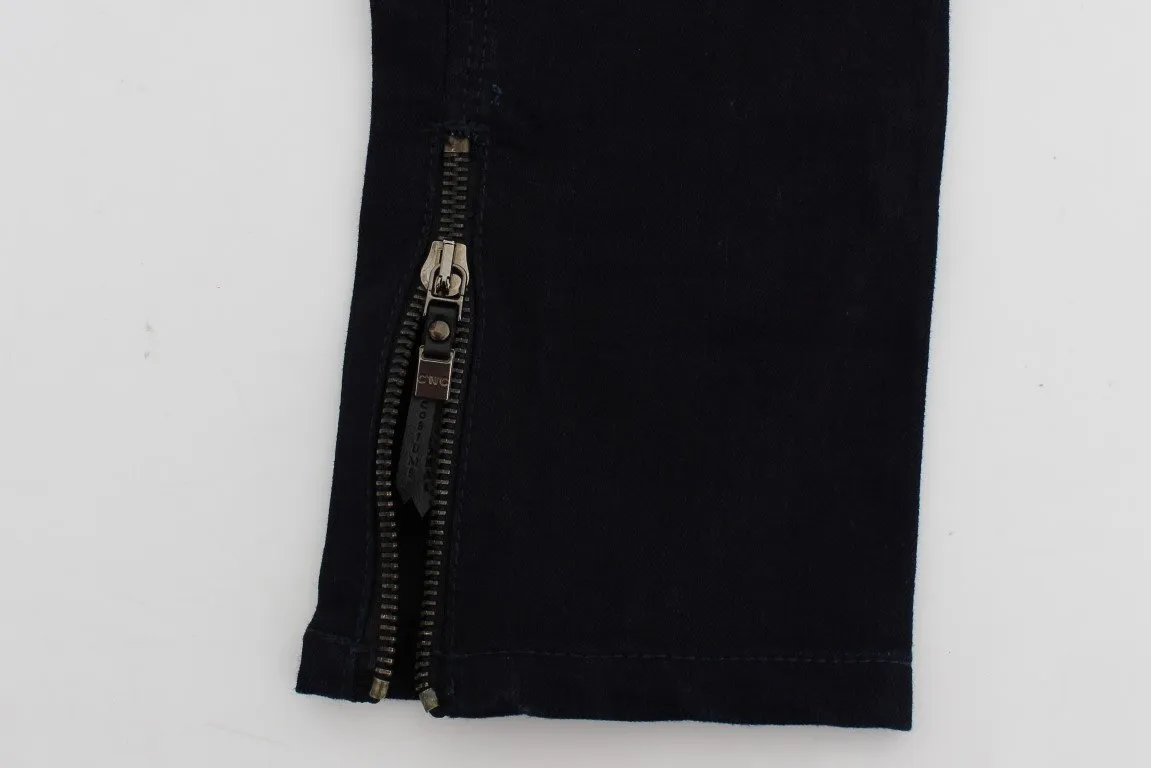 Blue Cotton Stretch Slim Fit Jeans
