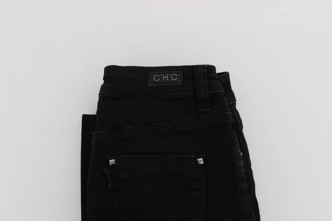 Blue Cotton Stretch Slim Fit Jeans