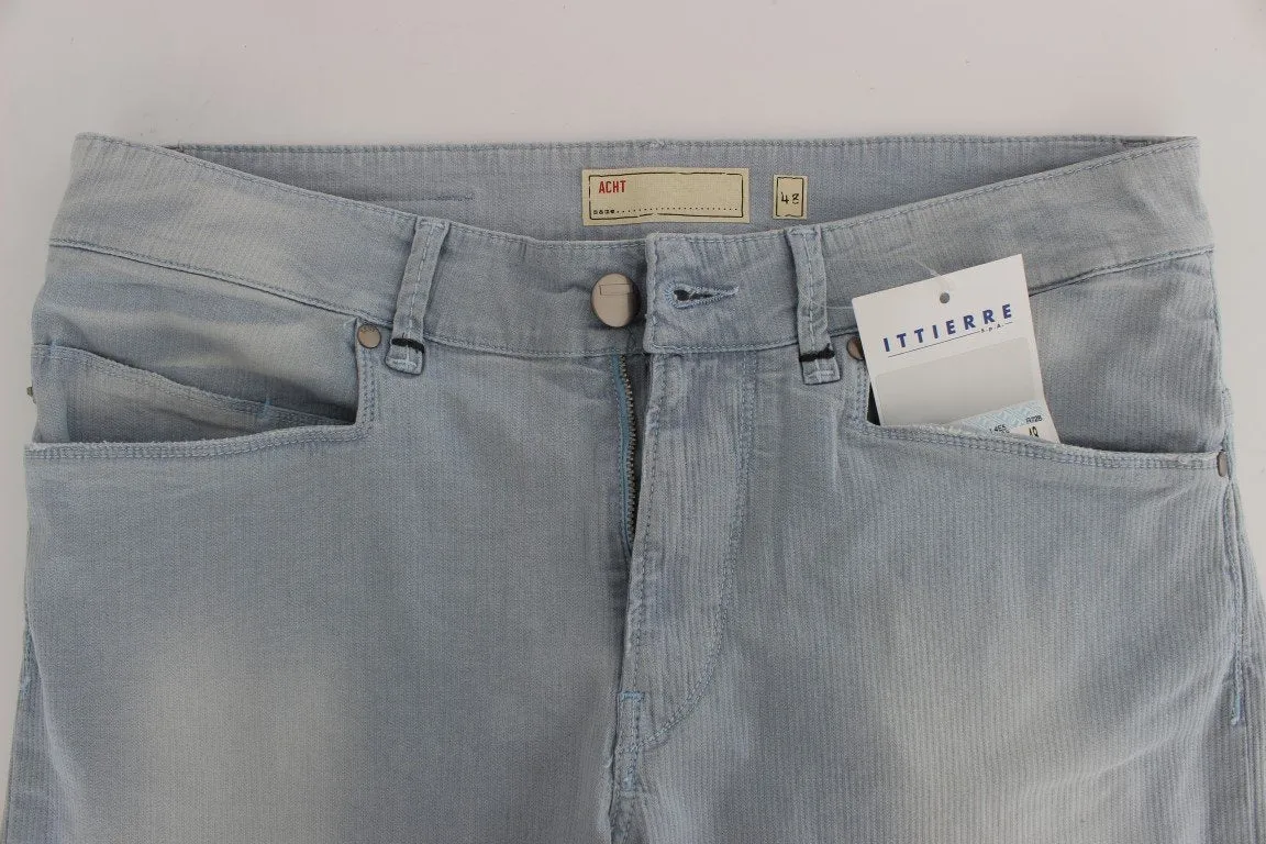 Blue Denim Cotton Stretch Slim Fit Jeans