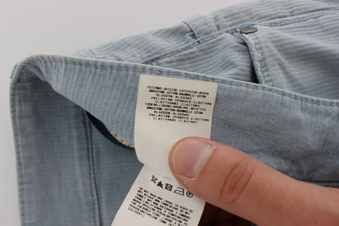 Blue Denim Cotton Stretch Slim Fit Jeans