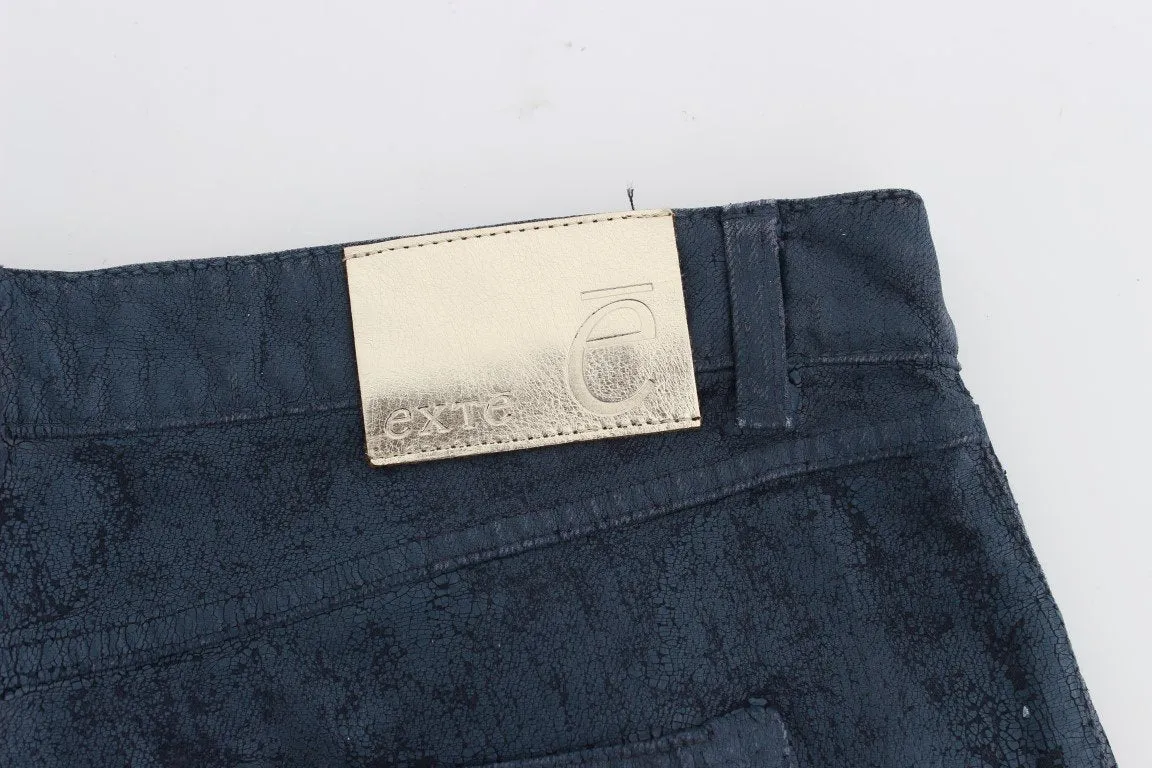Blue Stretch Cotton Slim Fit Jeans