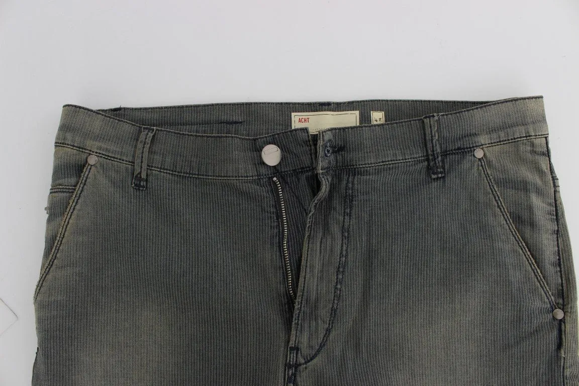 Blue Wash Cotton Stretch Slim Fit Jeans