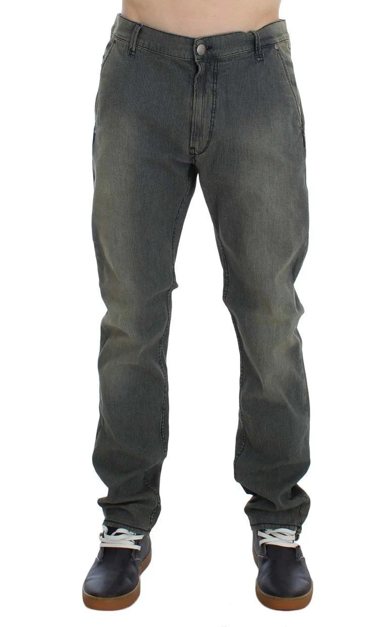 Blue Wash Cotton Stretch Slim Fit Jeans