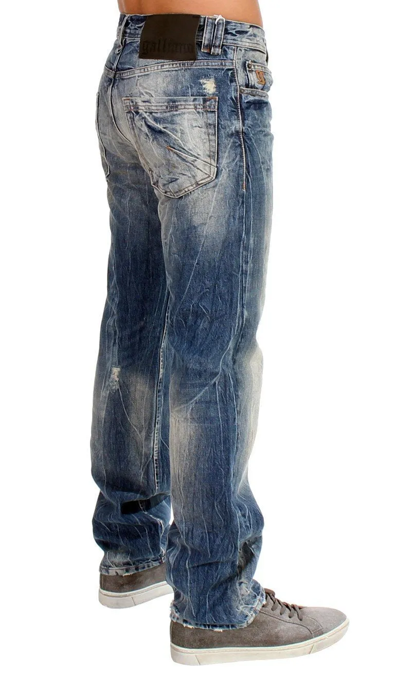 Blue washed cotton Jeans