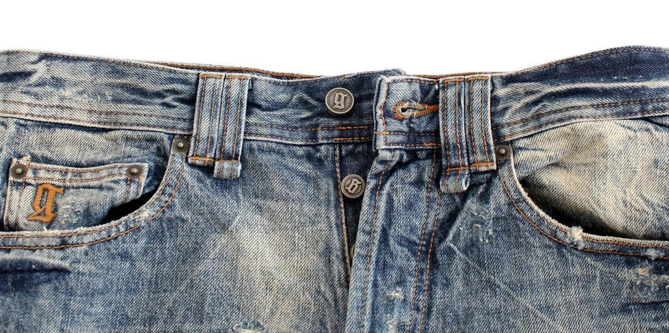 Blue washed cotton Jeans