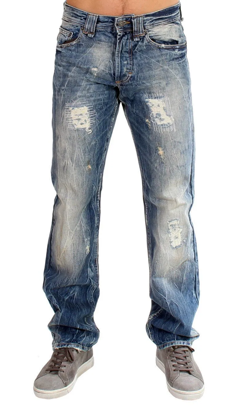 Blue washed cotton Jeans