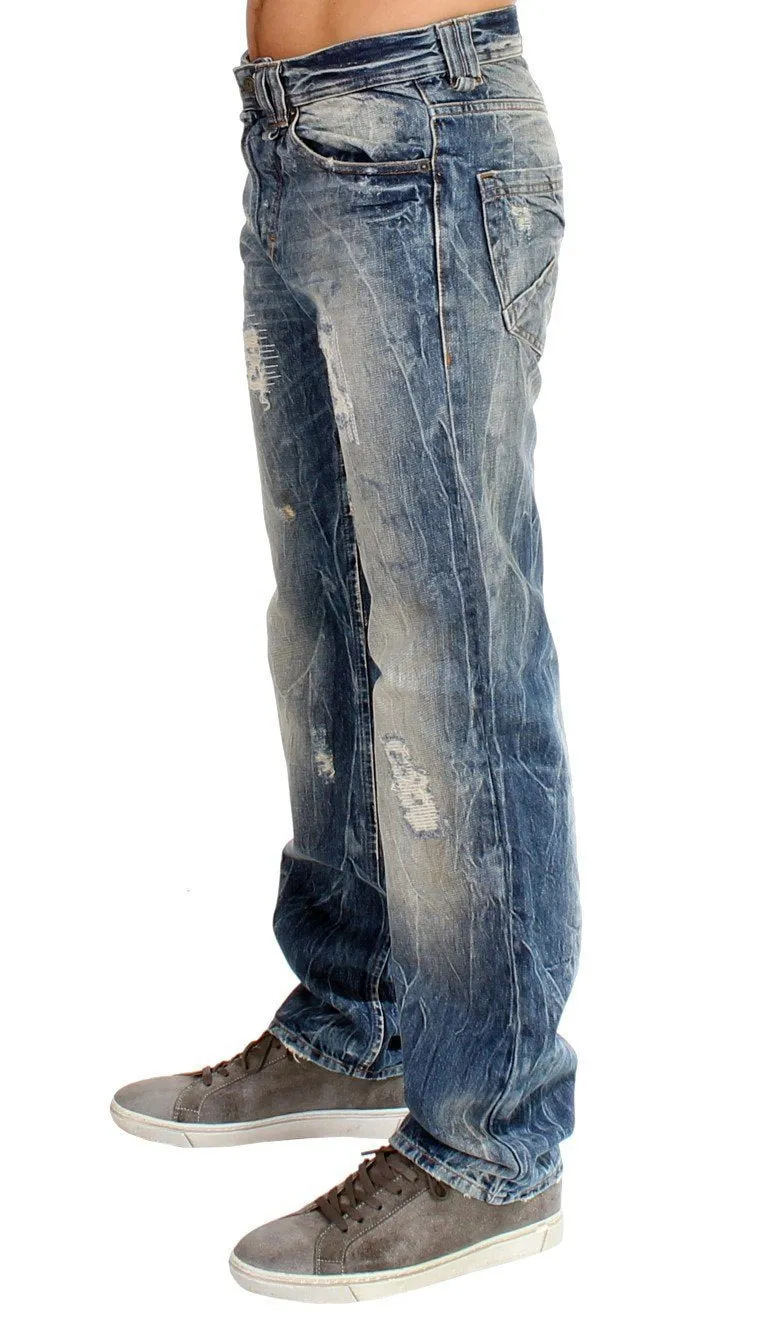 Blue washed cotton Jeans