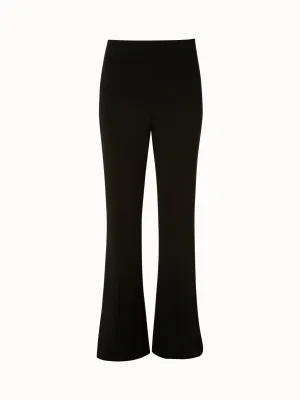 Bootcut Wool Double-Face Pants