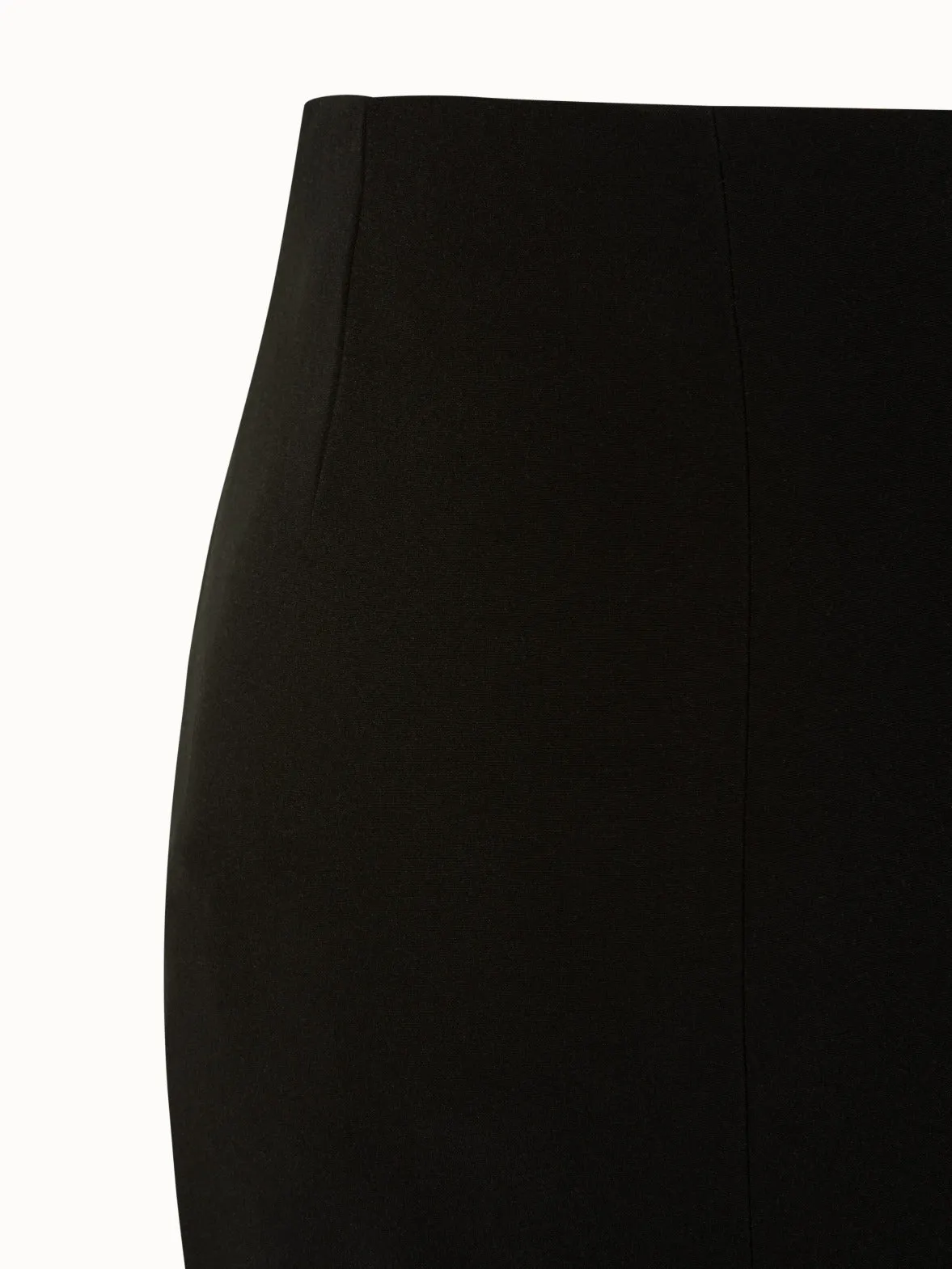 Bootcut Wool Double-Face Pants