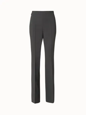 Bootcut Wool Double-Face Pants