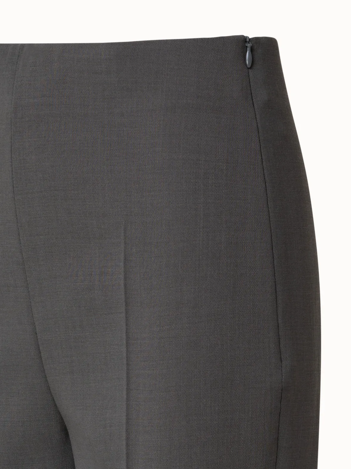 Bootcut Wool Double-Face Pants