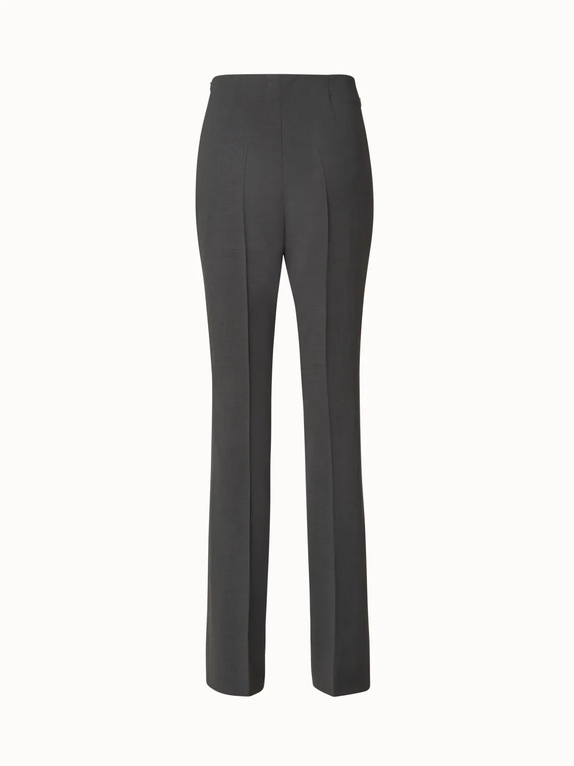 Bootcut Wool Double-Face Pants