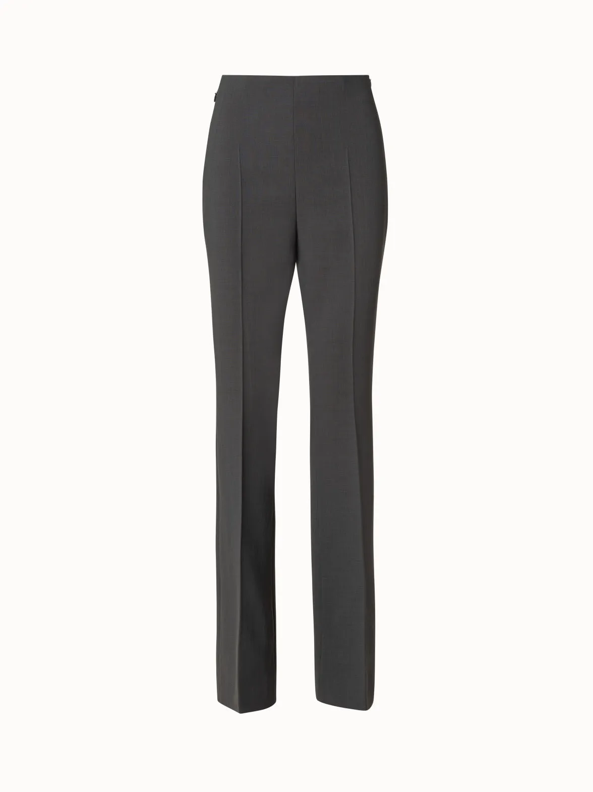 Bootcut Wool Double-Face Pants