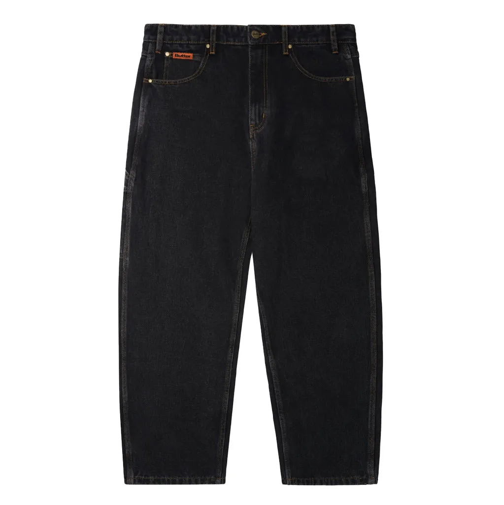 BUTTER GOODS BAGGY DENIM JEAN - WASHED BLACK