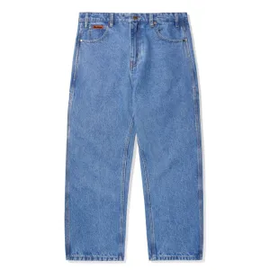 BUTTER GOODS RELAXED DENIM JEANS - WASHED INDIGO