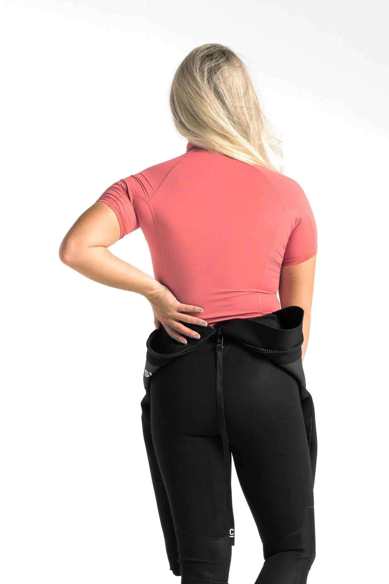 C-Skins Rash X Womens SS Vest Bright Rose Slate