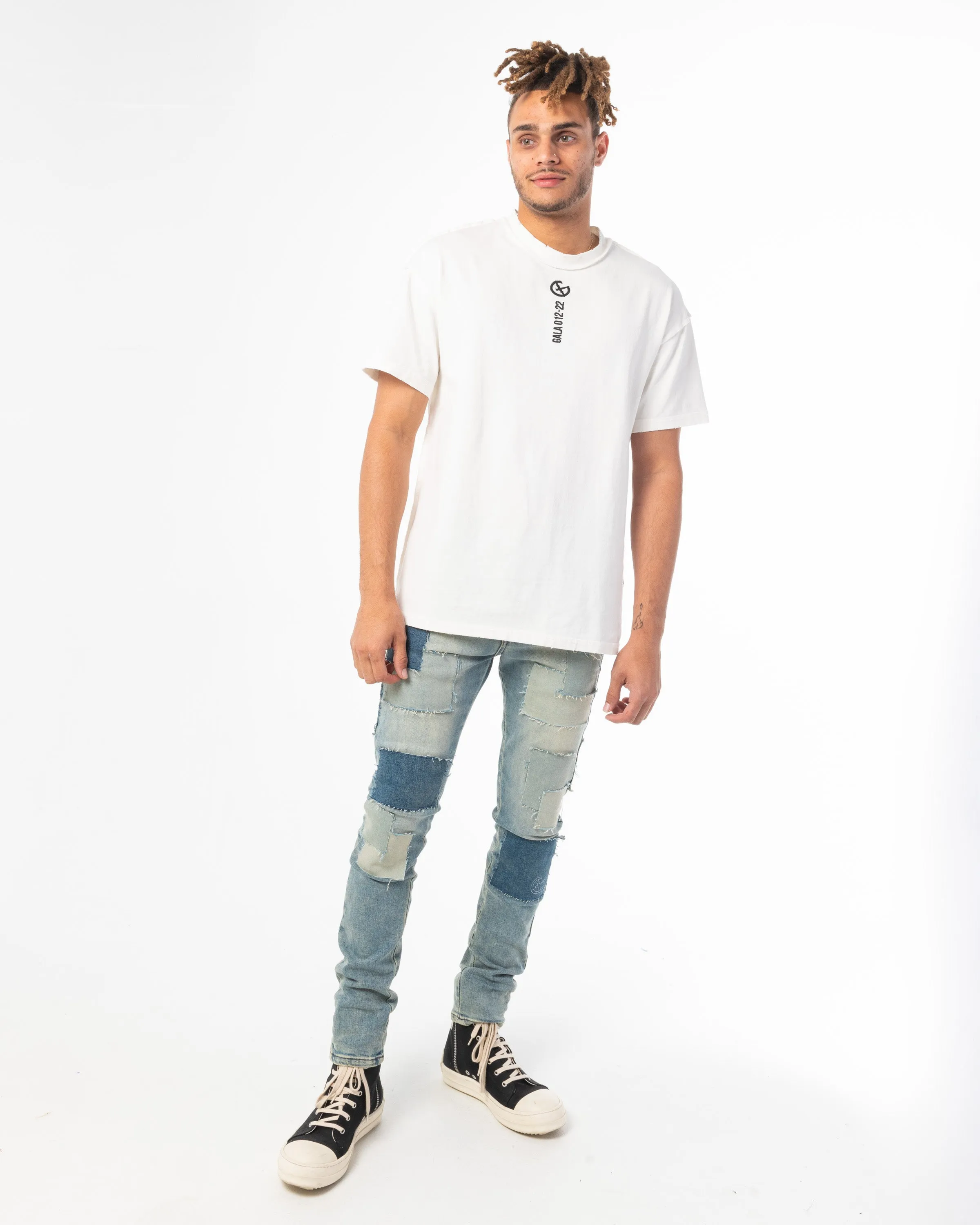 CALICO DENIM (PATCHWORK STONE WASH)