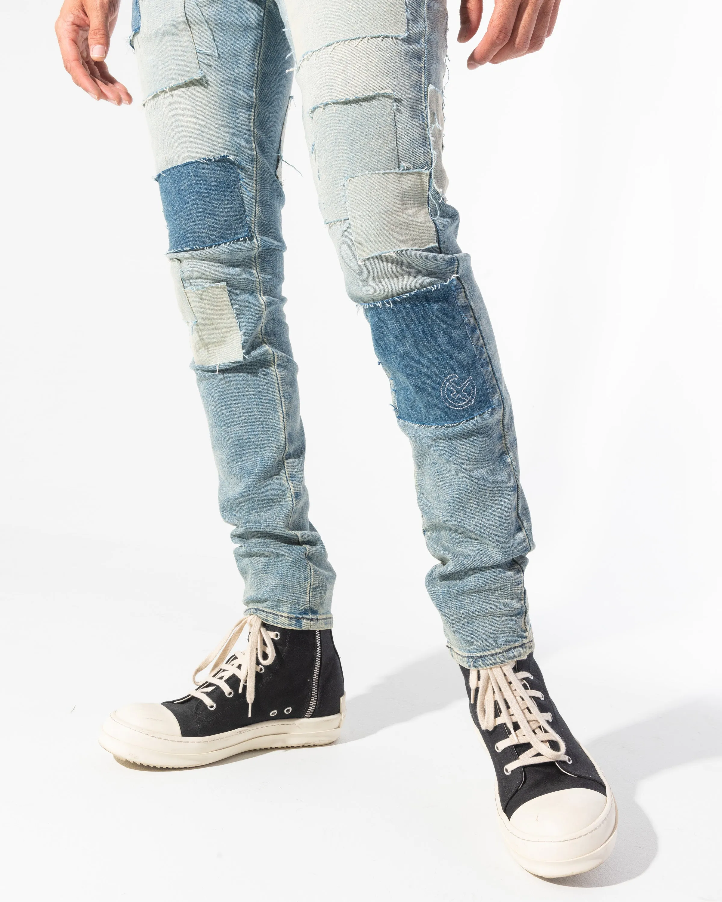 CALICO DENIM (PATCHWORK STONE WASH)