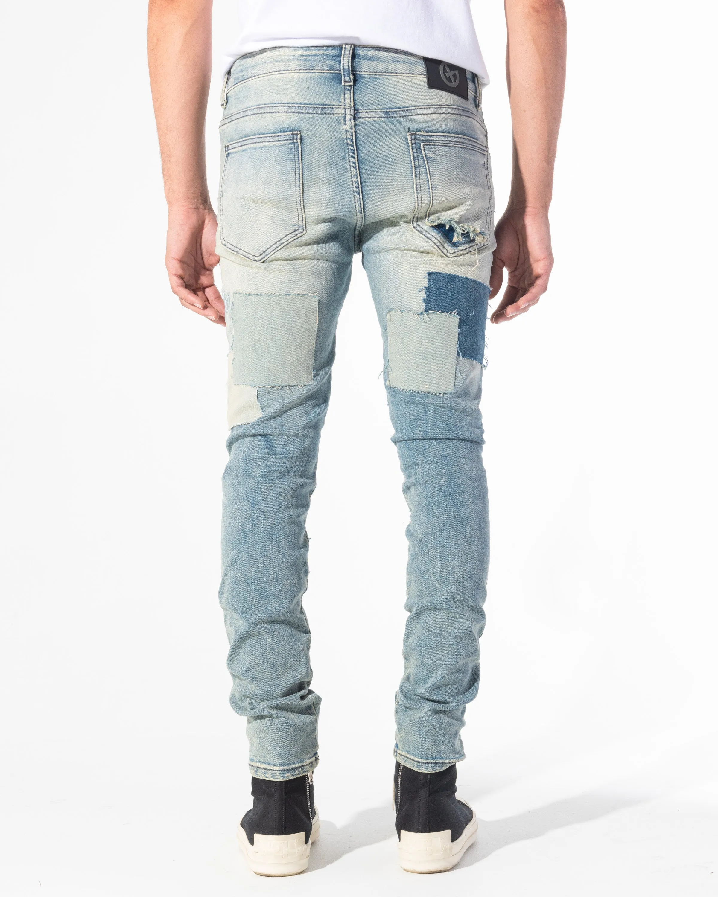 CALICO DENIM (PATCHWORK STONE WASH)