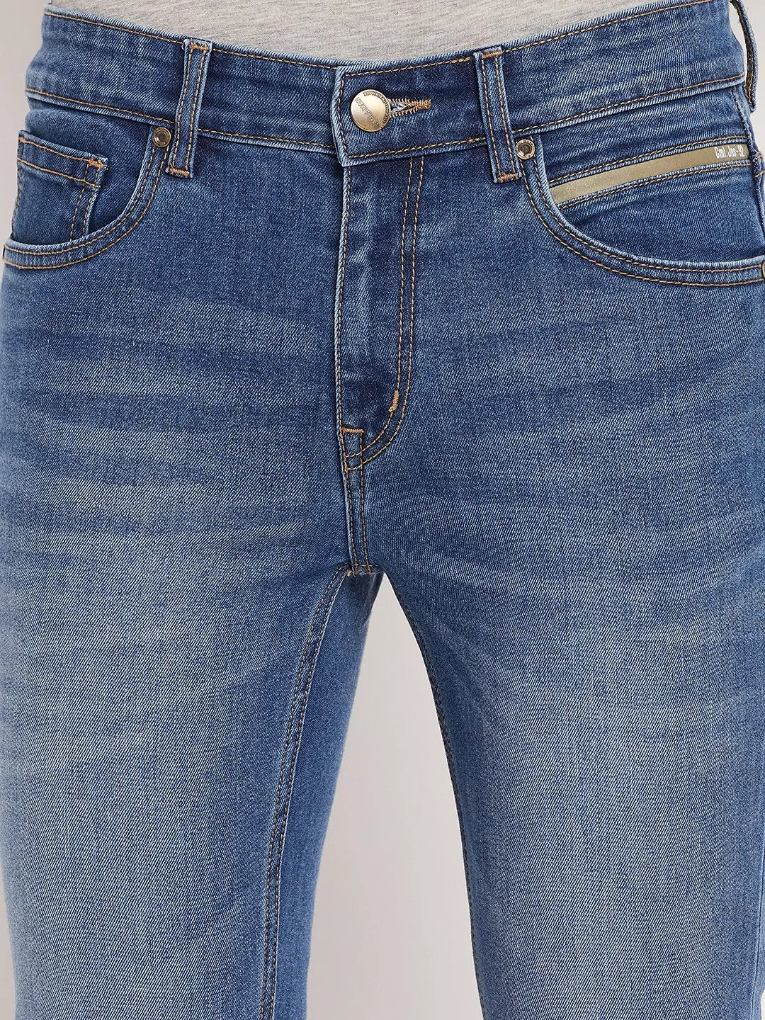 Camla Barcelona Washed Dark Blue Regular Fit Jeans