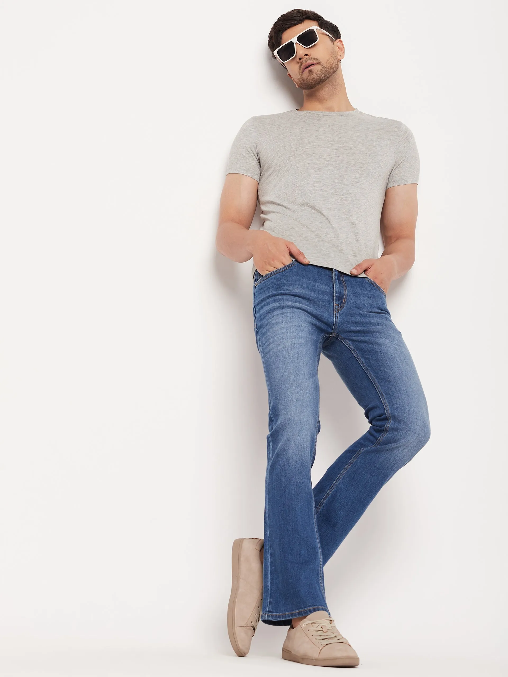 Camla Barcelona Washed Dark Blue Regular Fit Jeans