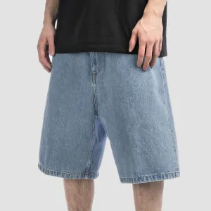 Carhartt WIP Brandon Denim Shorts Blue Heavy Stone Bleached