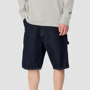 Carhartt WIP OG Single Knee Denim Shorts Blue Rinsed